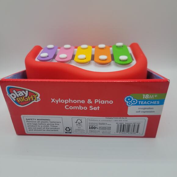 NEW Play right  Xylophone & Piano combo set childrens toy 18+ months - Picture 4 of 6